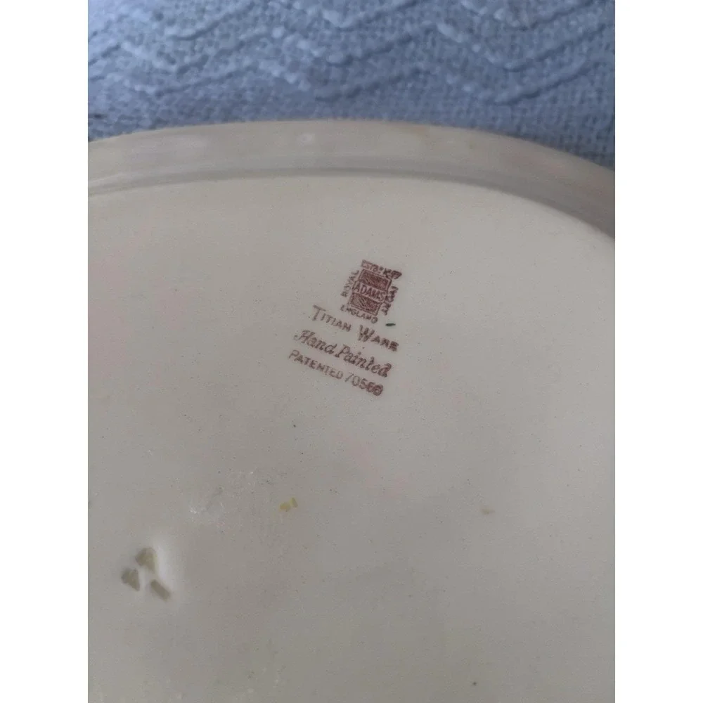 Antique England Adams Titian Ware Oval Platter 11